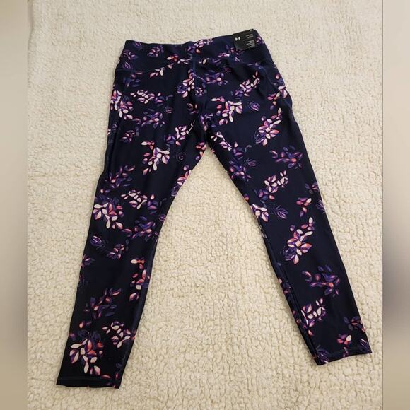 Women's Under Armour HeatGear® Printed No-Slip Waistband Ankle Leggings 2X 3X Ne - Picture 3 of 13